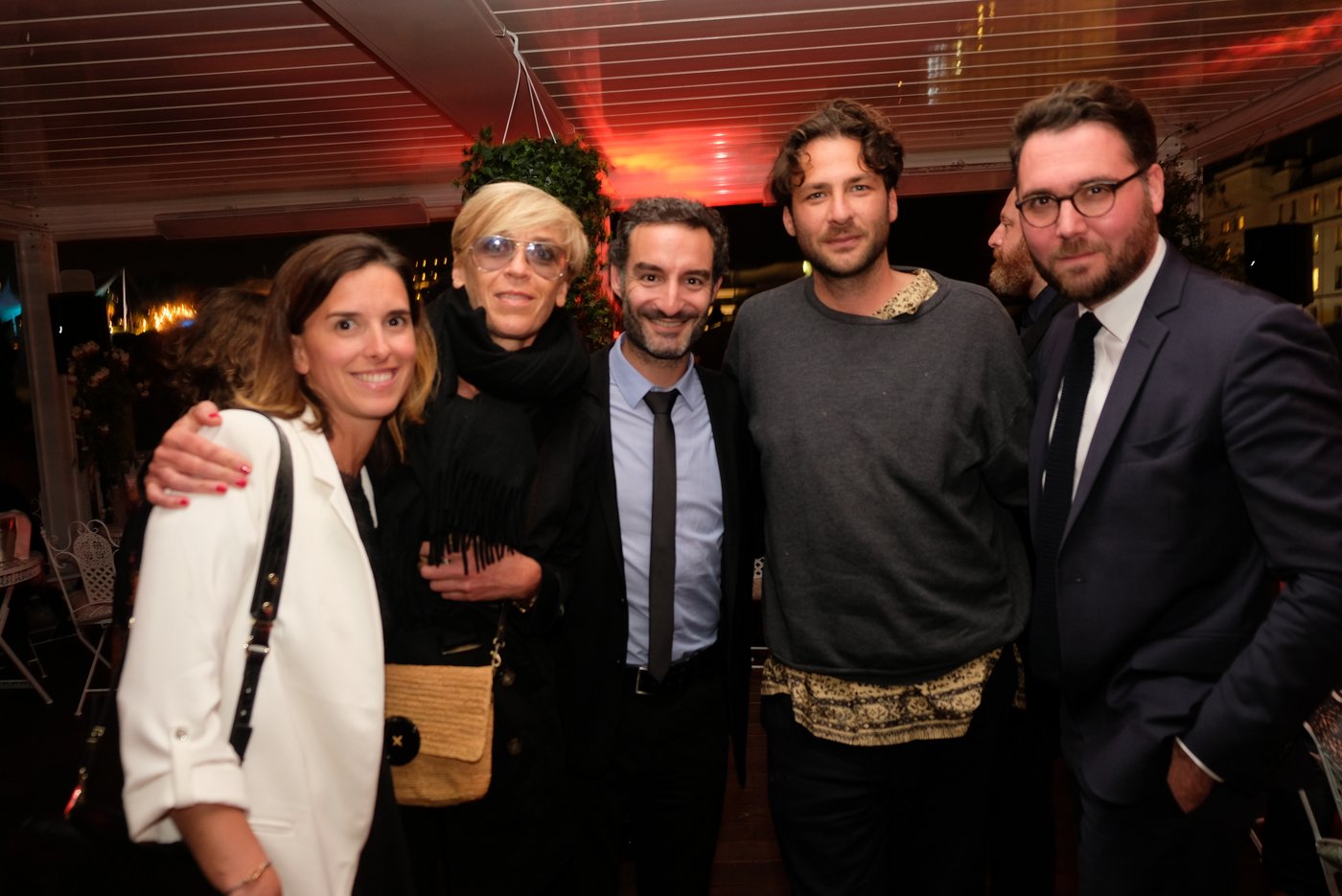 Olivier Rolin et la team Piper Heidsieck avec Adrien Boyssaye le boss du Perchoir