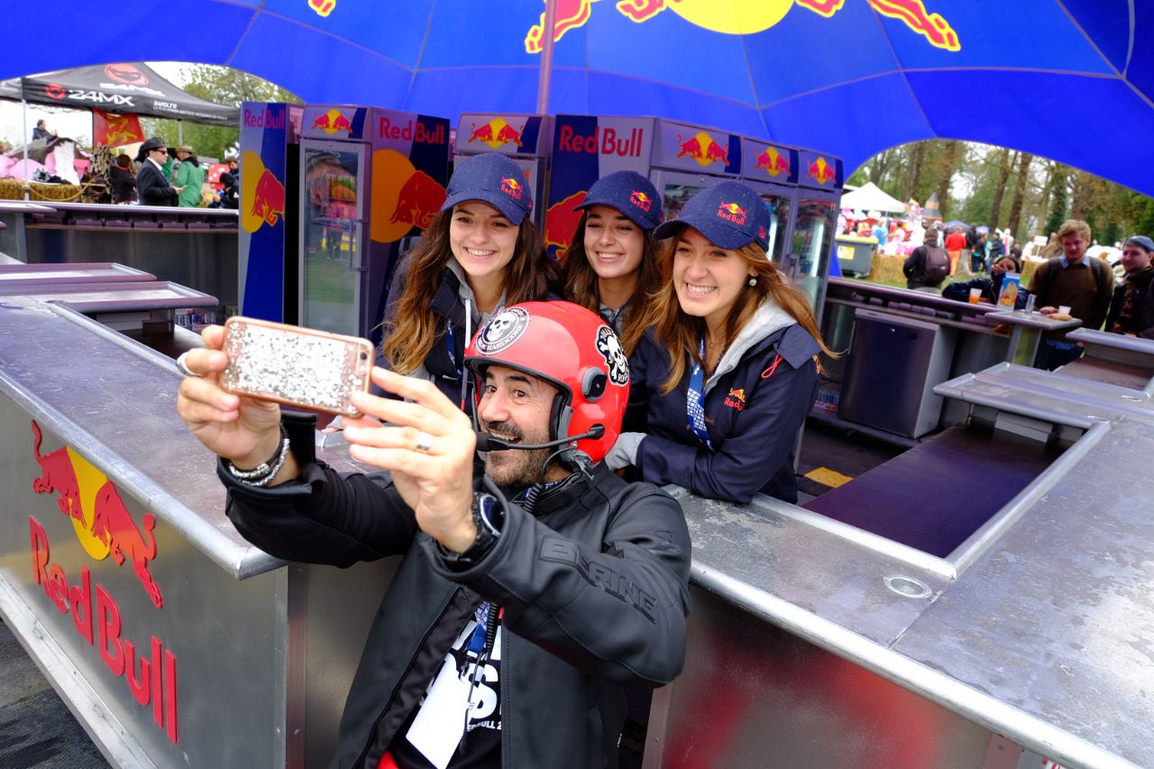 Instant selfie avec la team Red Bull