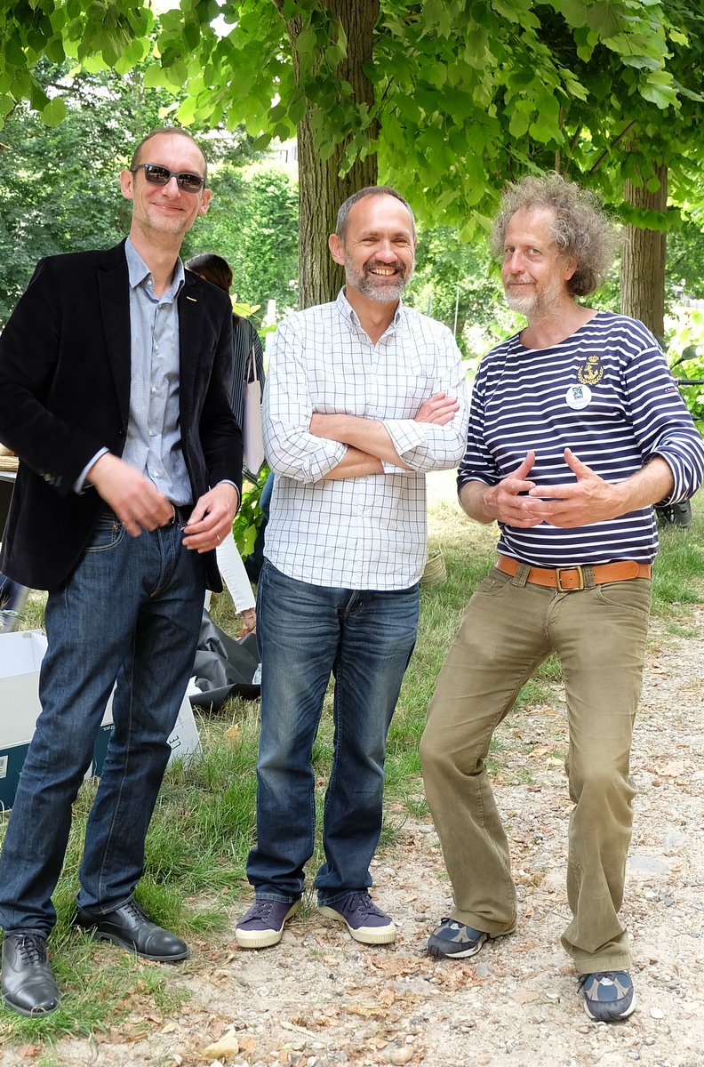 Fabrice de Rohan Chabot avec Arnaud Vuille et David Demangeot nos hôtes au Parc de StCloud
