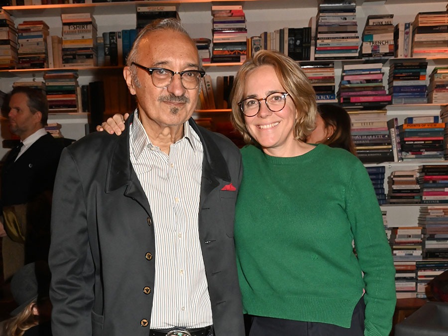 A la Librairie 7L (lagerfeld) L'écrivain Serge Bramly,est venu avec sa femme Marine Bramly que j'ai connue dans les années Palace