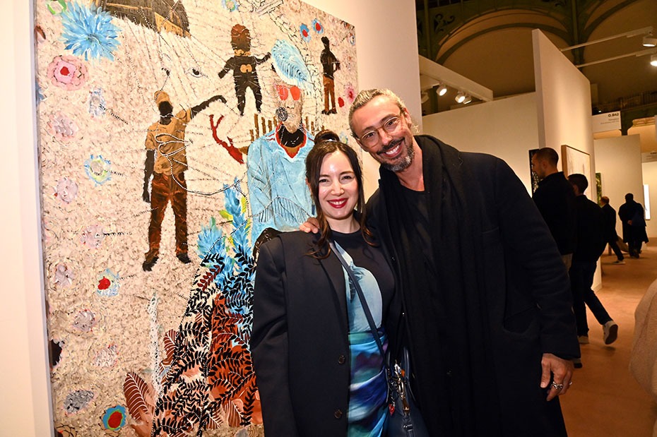 Romain Tortevoix and Alla Goldshteyn de l'excellente  Goldshteyn Saatort Gallery Sont bien là