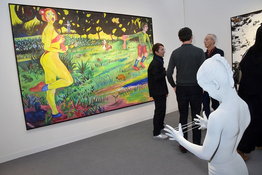 un tableau de Martial Rayse chez Templon en vue dégégée