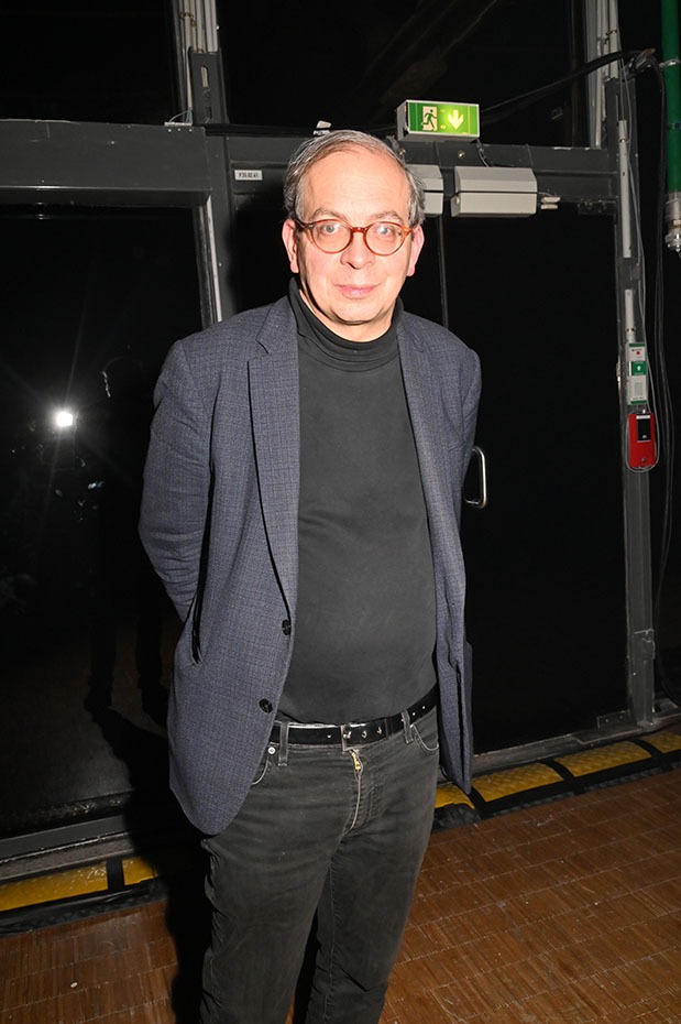 Au concert de Christine and the Queens Le President de Beaubourg Laurent Lebon le bien nommé !!