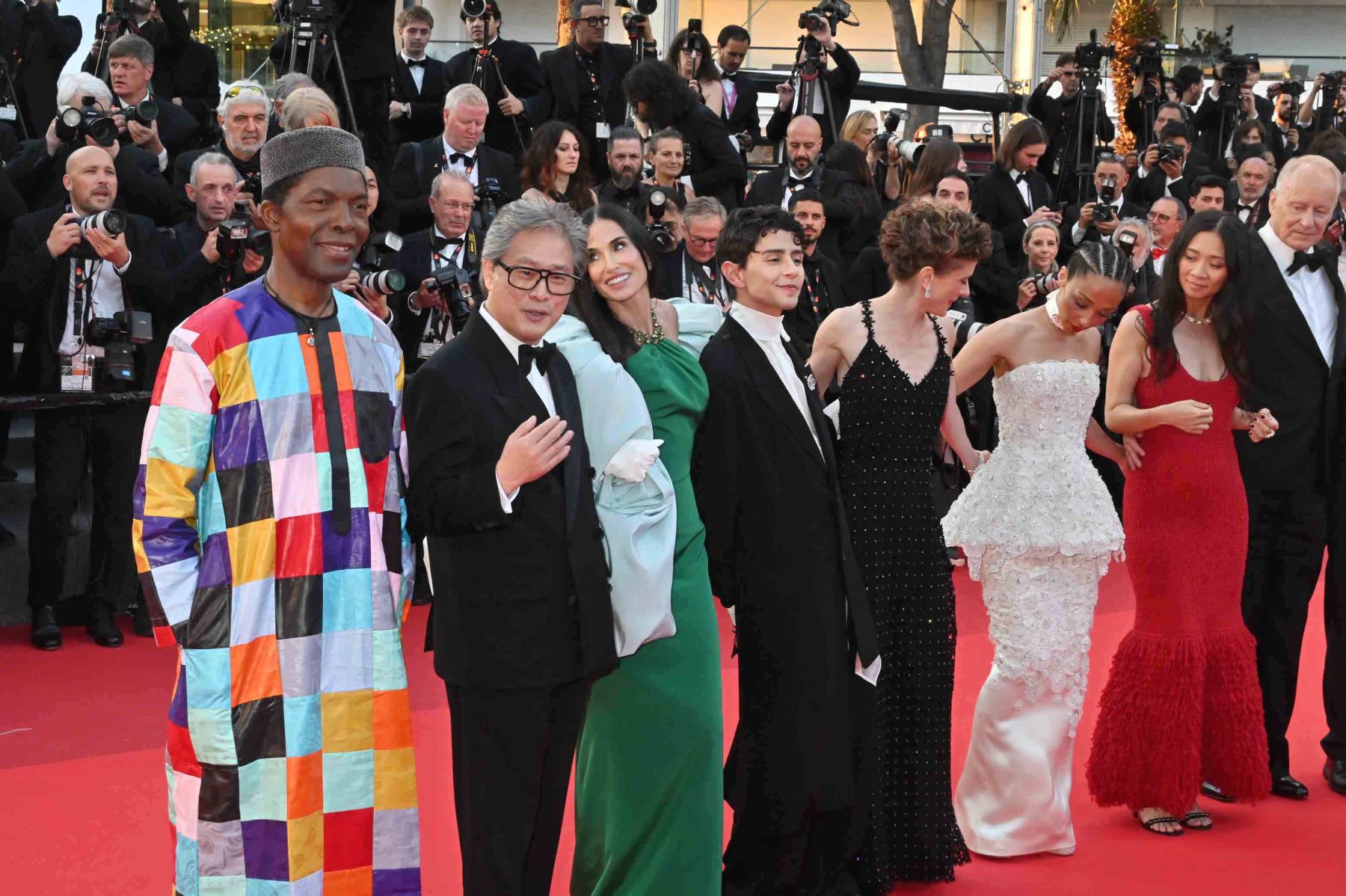 Isaach de Bankolé, Jury President Park Chan-wook, Demi Moore et autres mmebres du jury