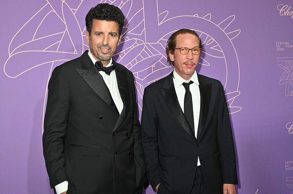 Samir Guesmi et Reda Kateb Bad boys On les verrait plus dans un film sur la Banlieue et ses macdos que dans un diner proutien de gala except "The Party"