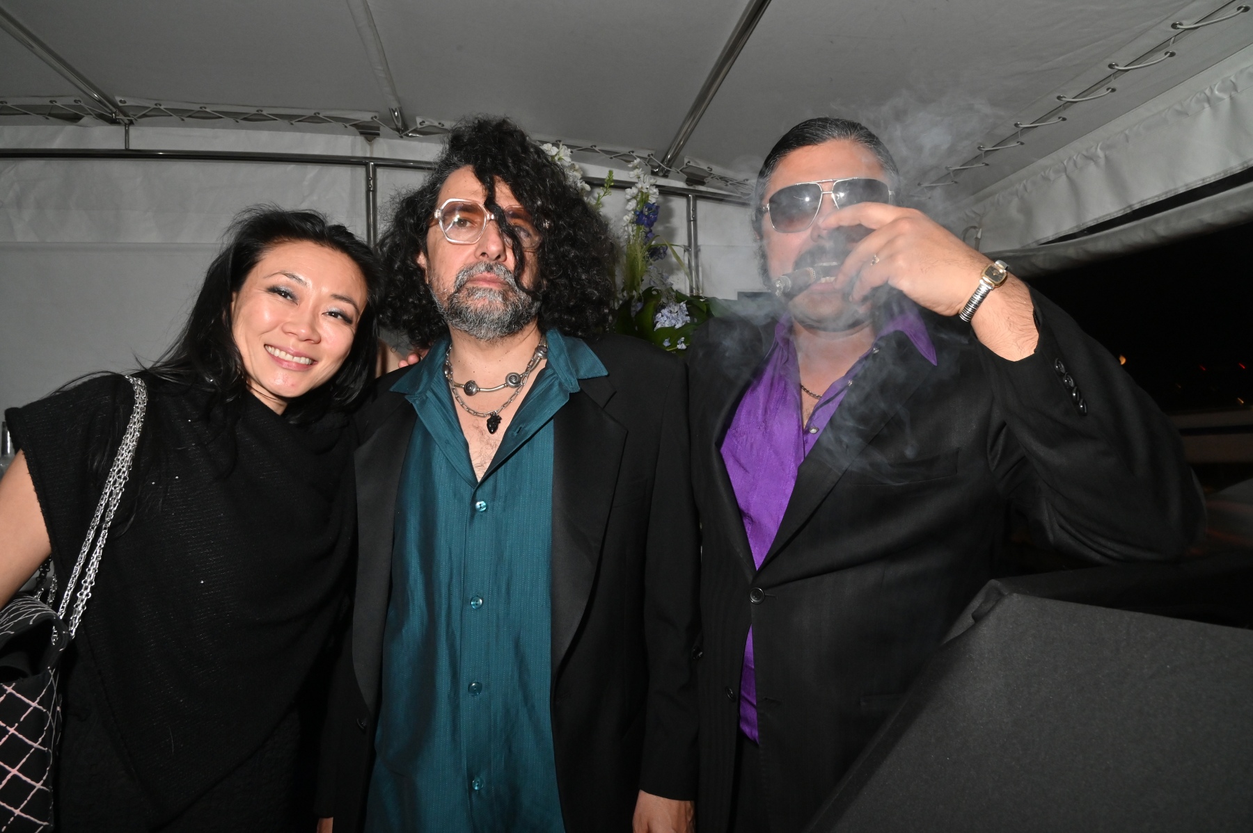ROMA ELSTICA PARTY Malika Lambert, Le realr Bertrand Mandico and Dj Bernardino Femminielli font brochettes