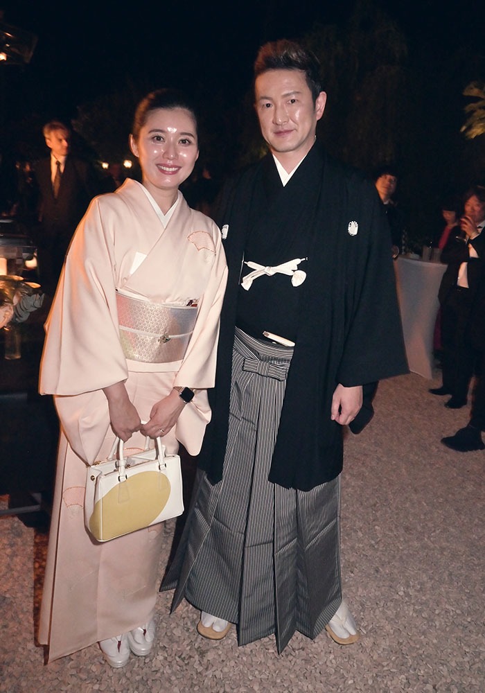 L'acteur Nakamura Shido II et Saori Ogawa, sont venus en Kimono tradi