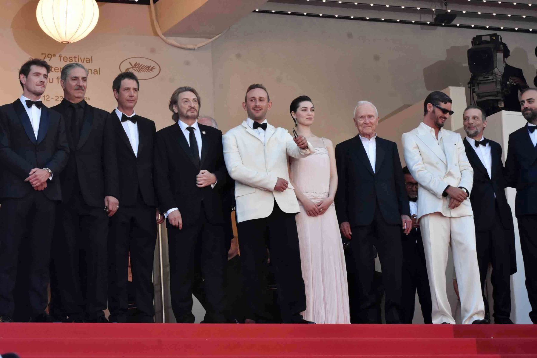 Tom Mison, Simon Abkarian, Antonin Baudry, Benoît Magimel, un acteur, Anamaria Vartolomei, Jerome Seydoux, Niels Schneider and Mathieu Kassovitz