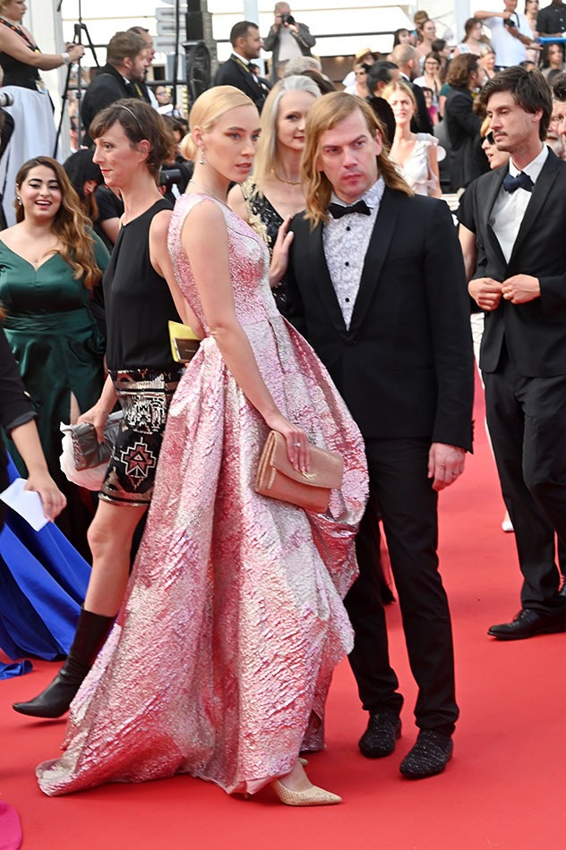 Christophe Guillarmé avec sa muse du soir Magda Swider Jolie model jolie robe !!