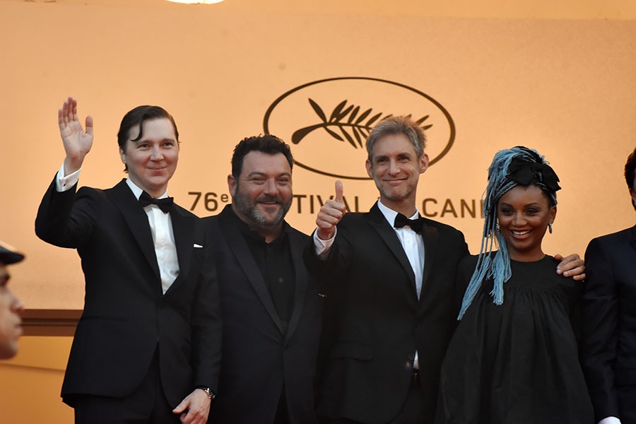 76 eme Festival de Cannes Le Jury : Le jury : Paul Dano, Denis Ménochet, Damián Szifron et Rungano Nyoni,