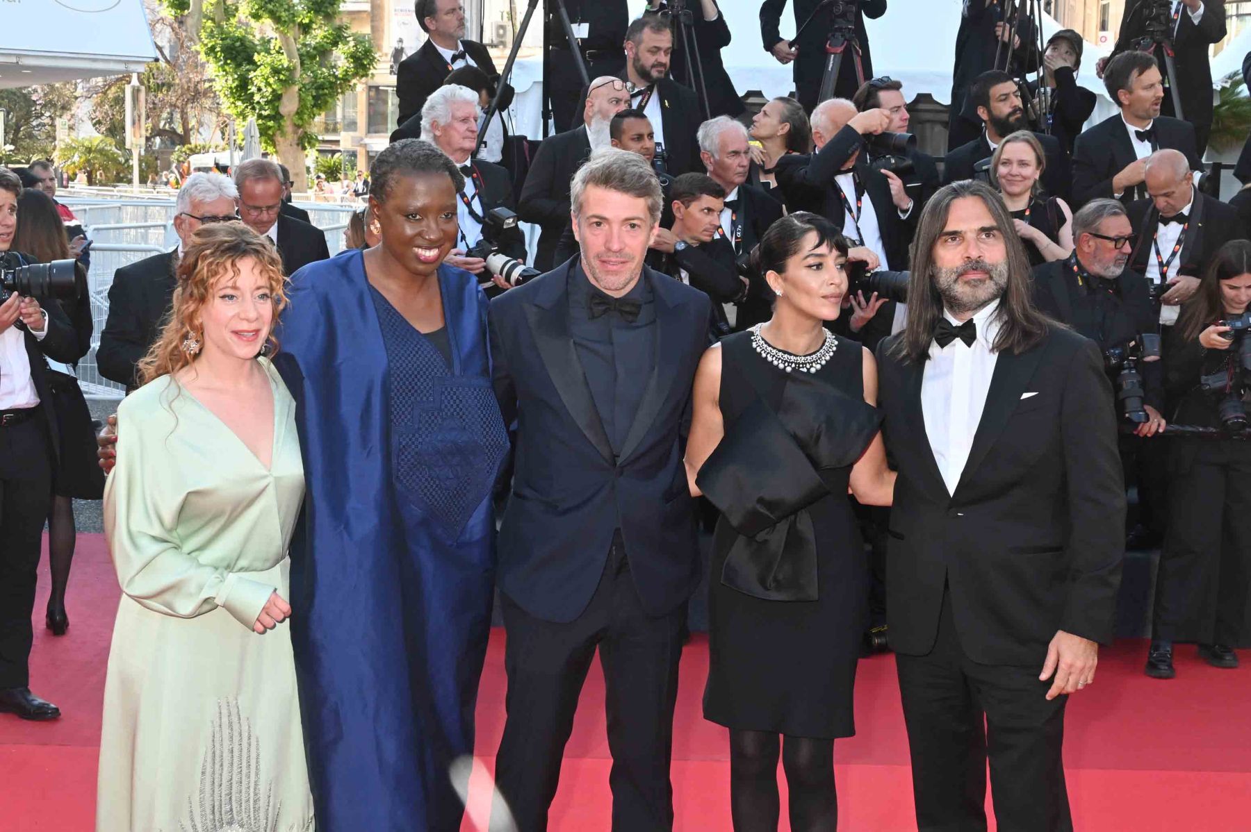 Voilà le Jury d'un Certain Regard : Thomas Cailley, Angele Diabang, Un Certain Regard Jury President Leïla Bekhti, Laura Samani et Khaled Mouzanar