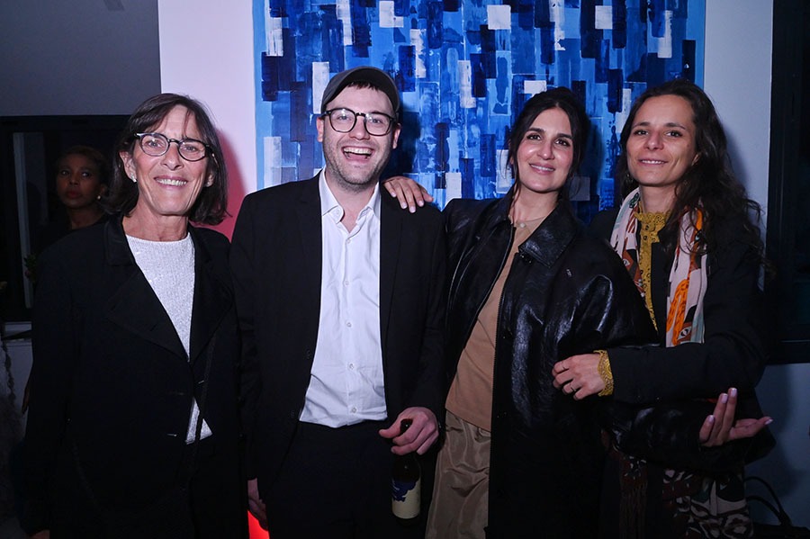 Geraldine Nakache « Si tu penses Bien » Party at Villa Pompadour Geraldine Nakache (3eme G à D) son chef op Sylvestre Vannoorenberghe et deux copines