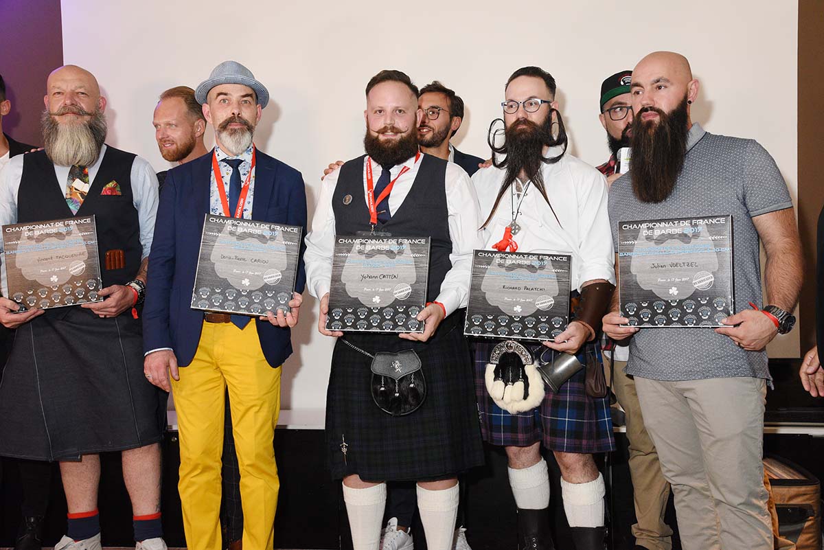 Voila les zheureux gagnants de ce Championnat de la barbe francaise AOP sponsorise par Beardilizer