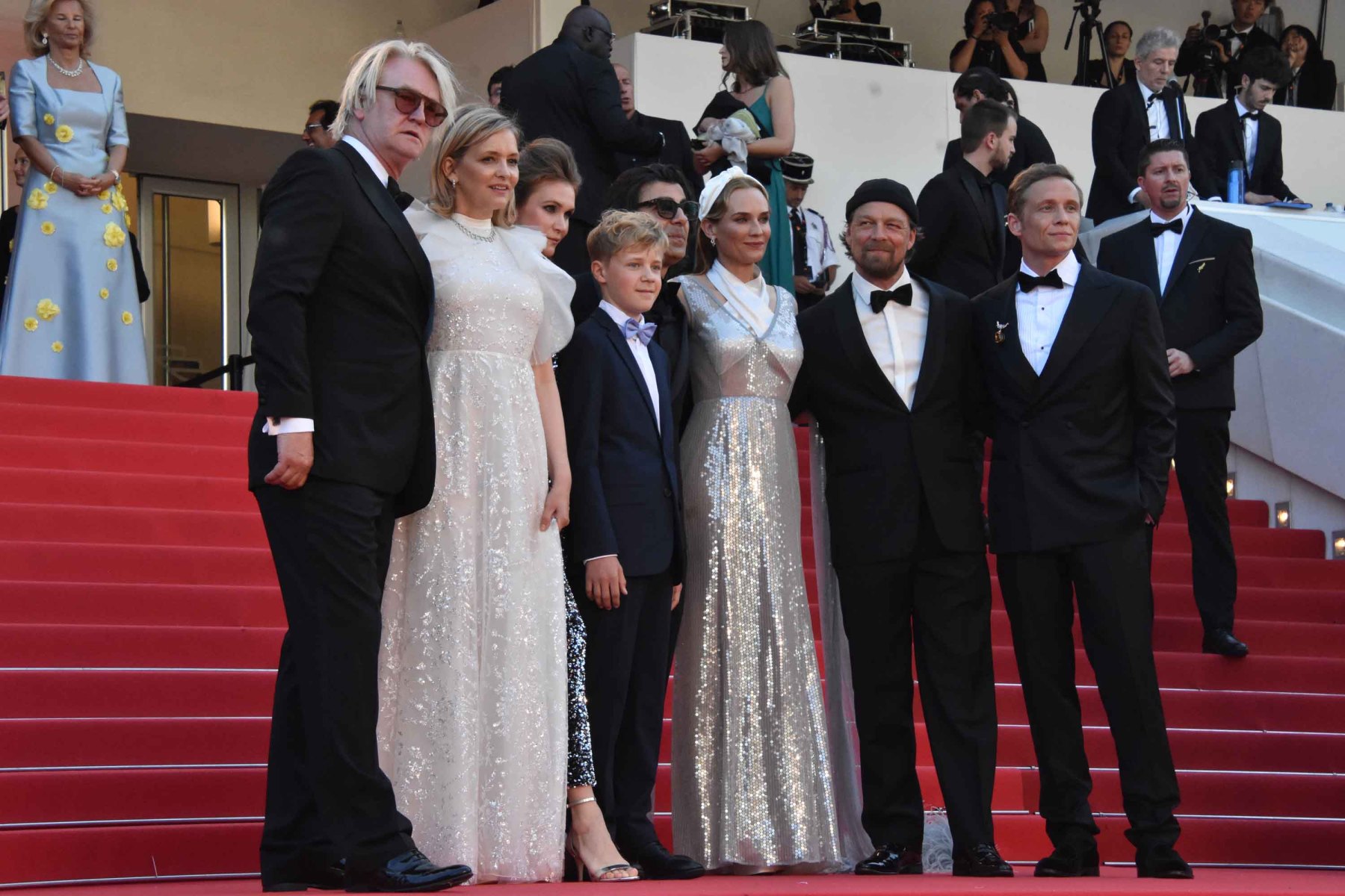Tiens c'est l'équipe d' "Amrum" qui sort en tete de gondole !! Detlev Buck, Laura Tonke, Lisa Hagmeister, Jasper Billerbeck, Fatih Akın, Diane Kruger, Lars Jessen and Matthias Schweighöfer