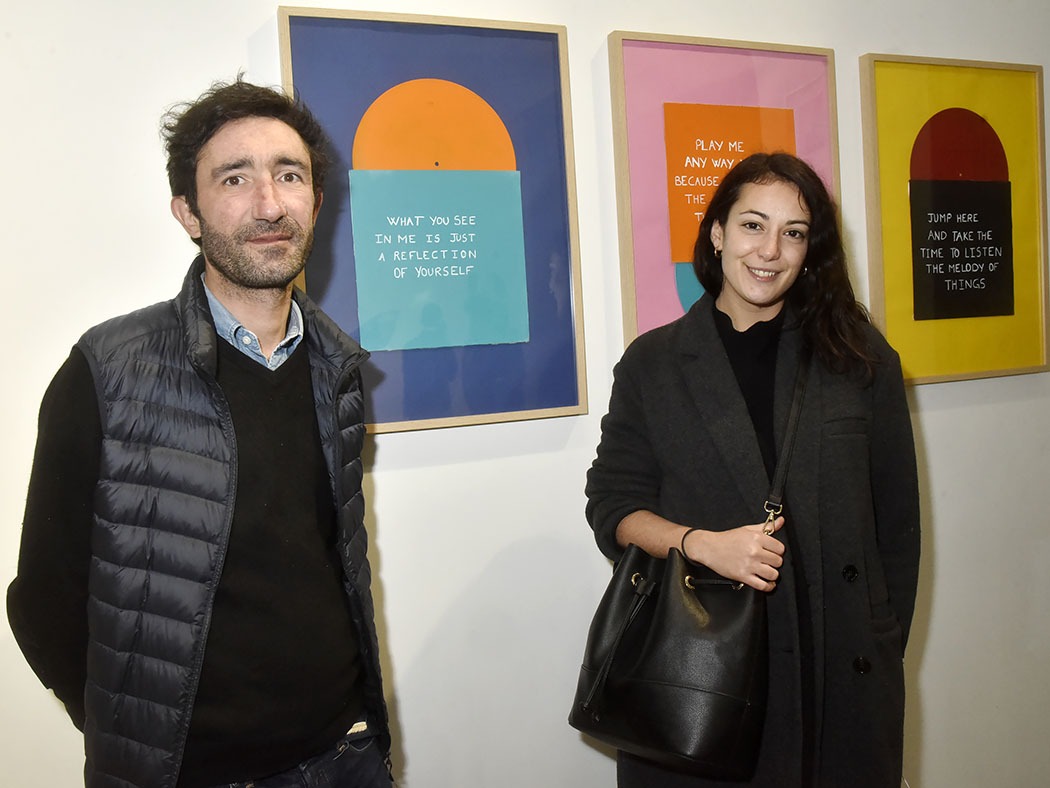 Romain Tichit le curator de l’expo et Florence Leoni