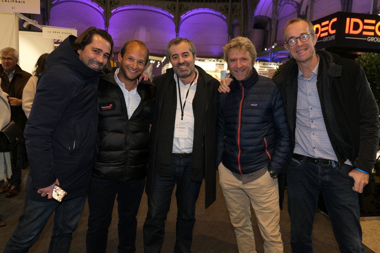 Jacques, Sébastien Rogues, Arnaud Baudry d'Asson , Yann Eliés et son manager