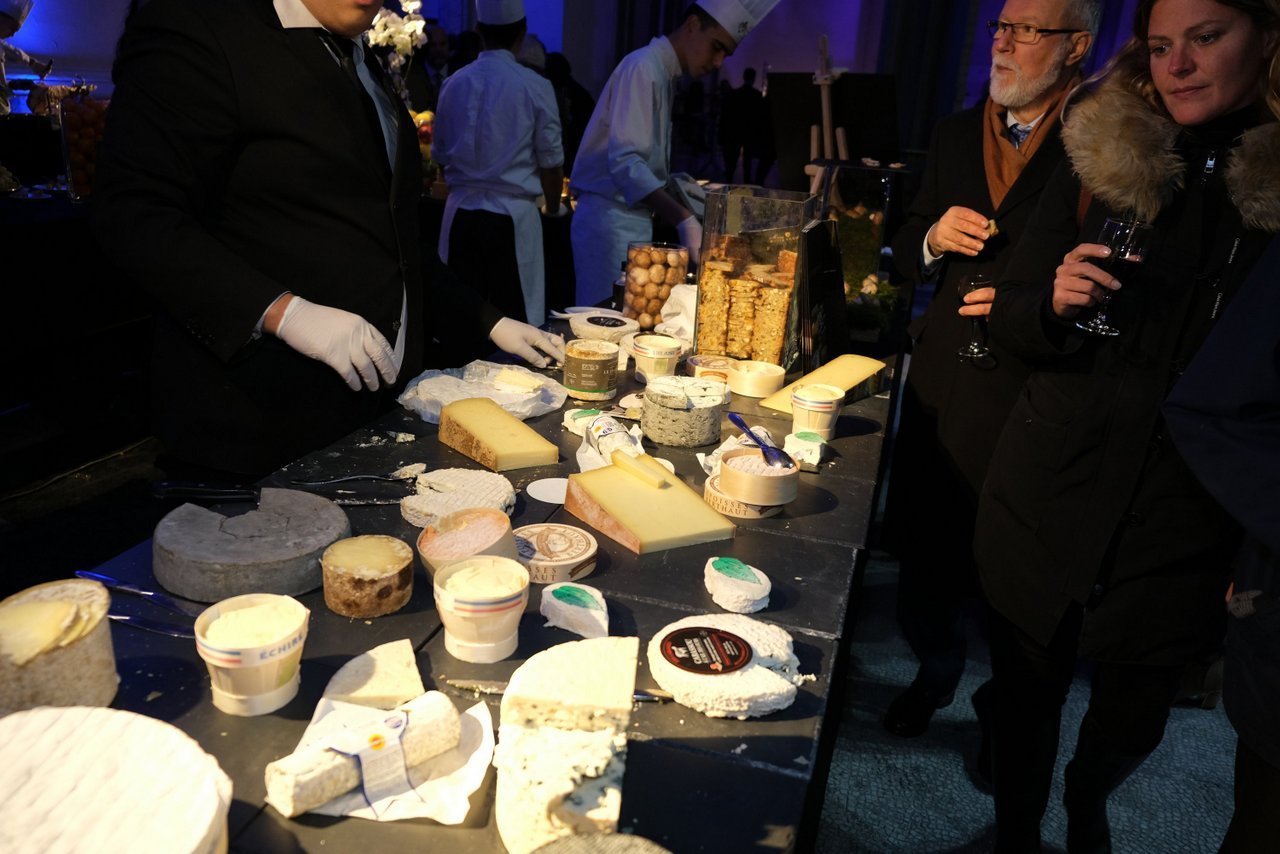 Bruno Dumon,t d Interfel au stand fromages