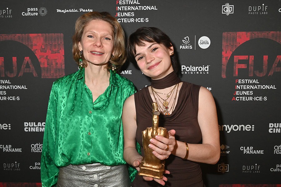 FIJA 2026 Best actress Aminthe Audiard qu'on peut voir dans le film "Morlaix" est venue avec sa maman