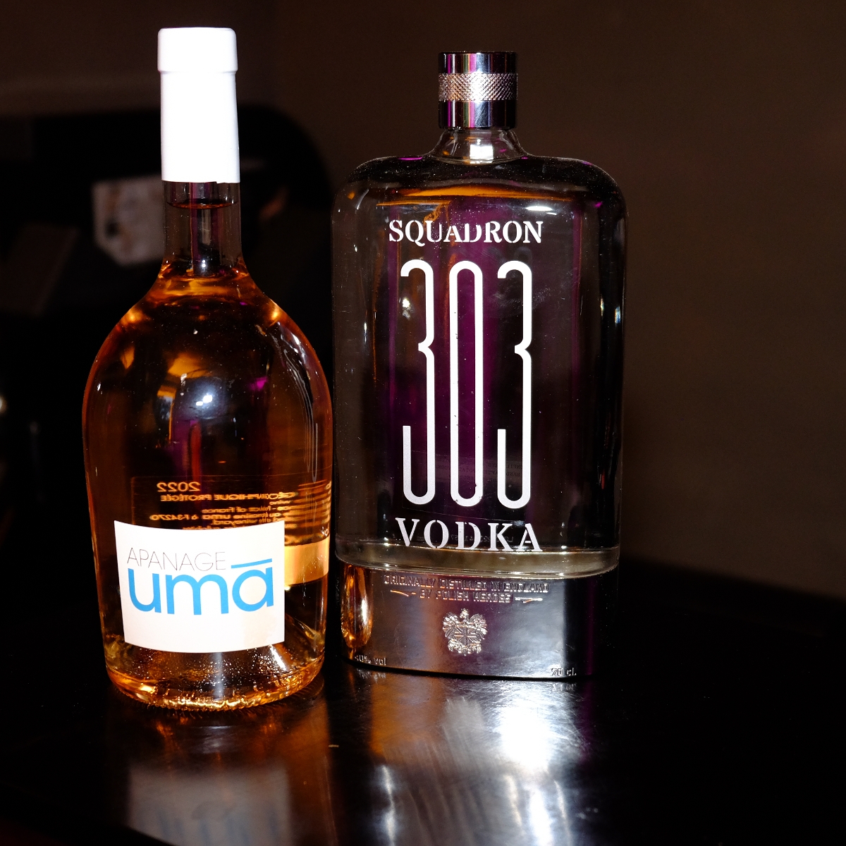 Uma rosé et  vodka  Squadron 303 avec moderation