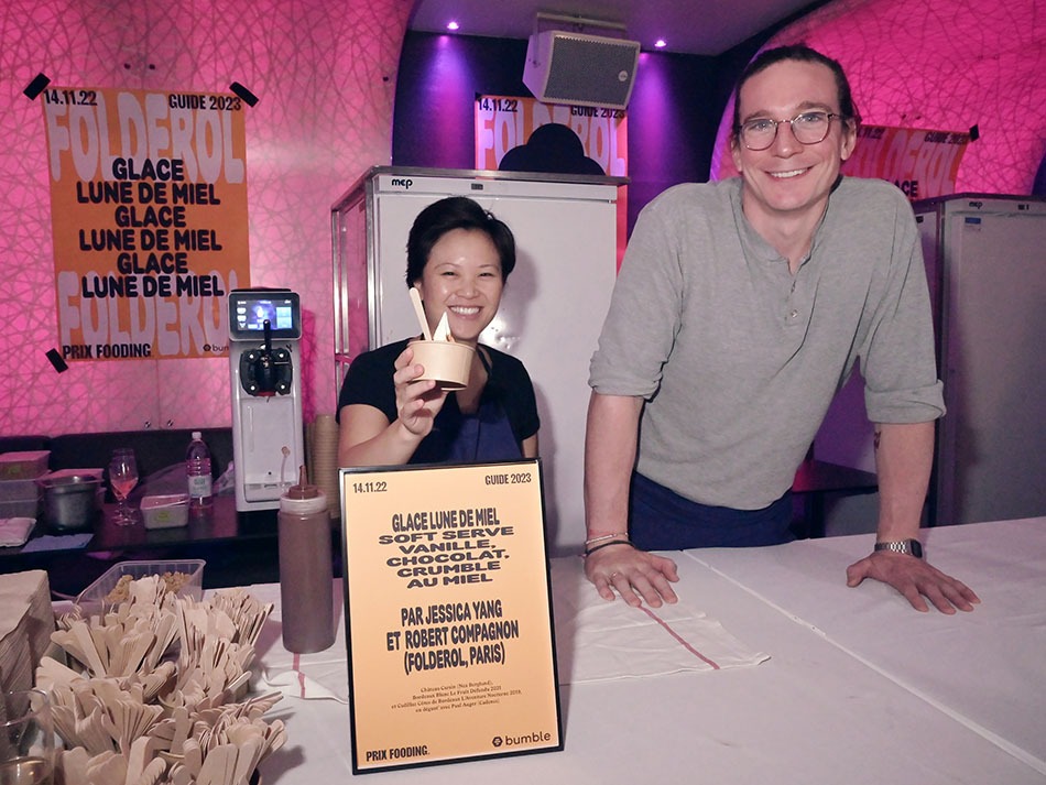 Glace à la lune de miel? Jessica Yang et Robert Compagnon de chez "Honeymoon Ice cream"