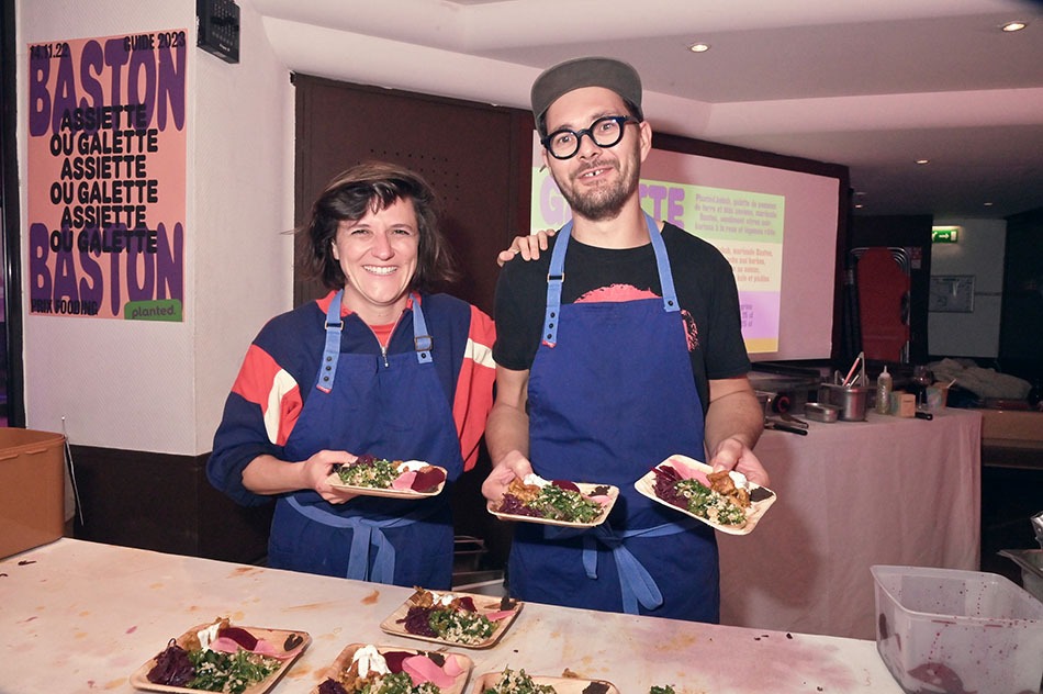 Pauline Celle et Julien Borie du Restaurant Baston et leur frichti vegane