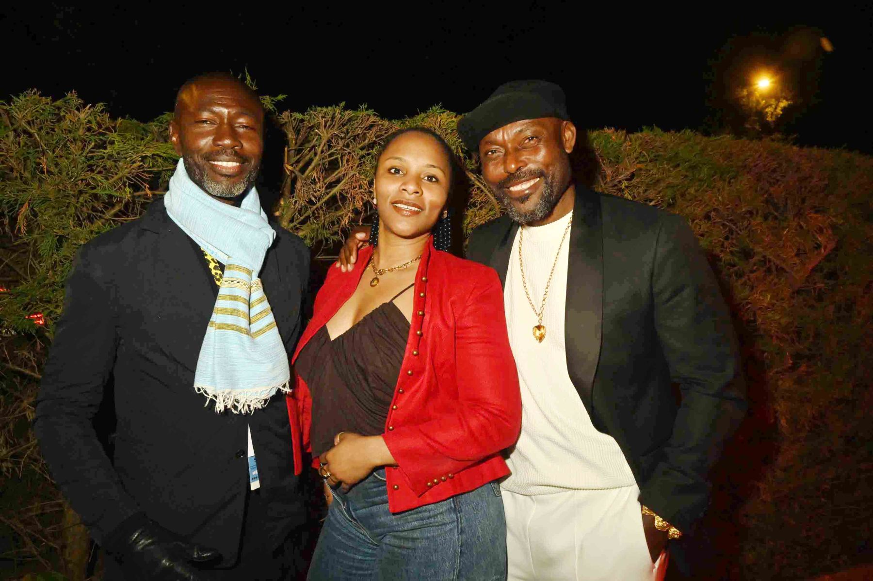 RAINDANCE FILM FESTIVAL AT Villa des Ministres Voilà Rodney Charles , actrice Gessica Geneus et Jimmy Jean Louis