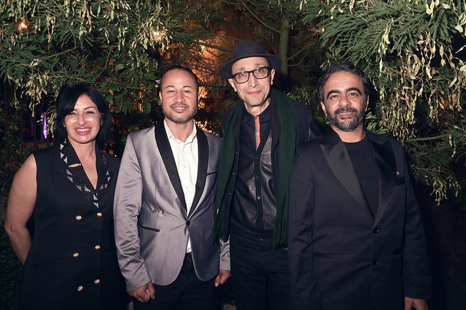 Voilà l'Equipe du Film "Deserts" Acteurs Nezha Rahil, Abdou Taleb, le realisateur Faouzi Bensaidi et l'acteurFehd Benchemsi