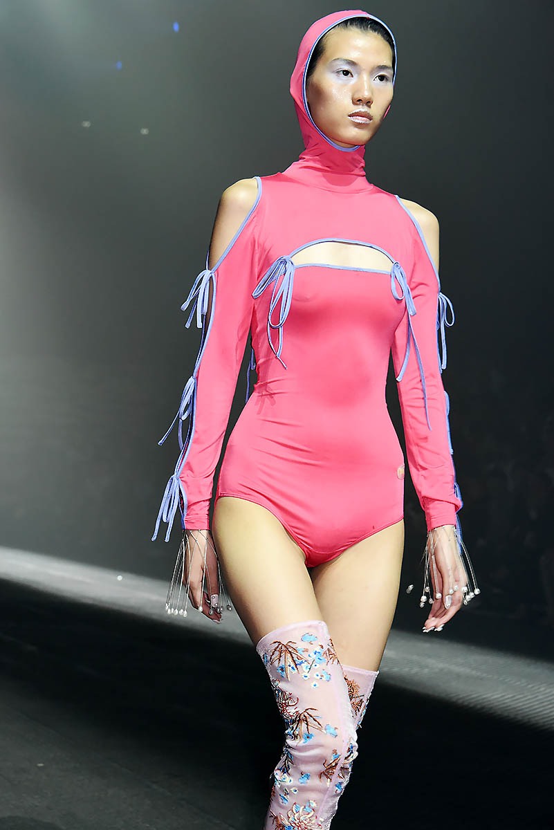 Une pink baigneuse by Kenzo