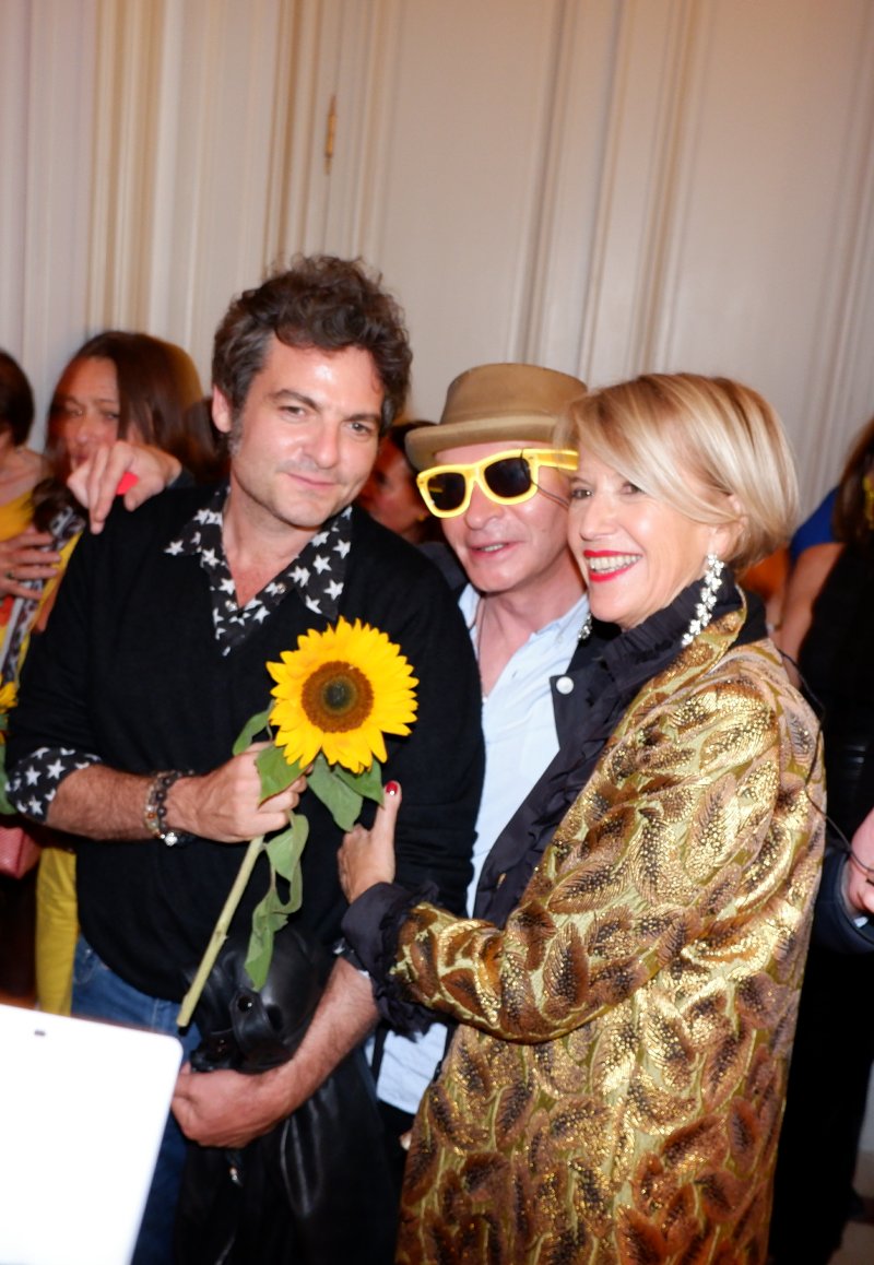 Mathieu Chedid avec Colette Barbier et Fabrice de Beaux Arts