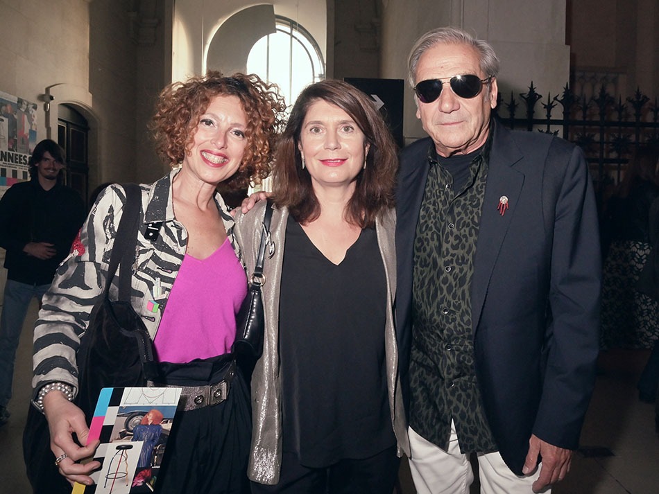 Christine Macel directrice du M A D avec Lydia Goldberg et Alain Benoist (de Facade Magazine) en stéréo
