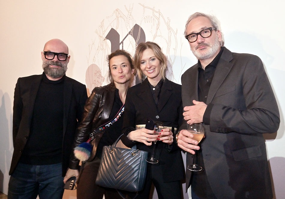 L'expo d'Eva c'est le Rendez Vous des galeristes: Renaud Bergonzo, Stephanie Bergonzo, Magda Danysz, Stephane Bisseuil