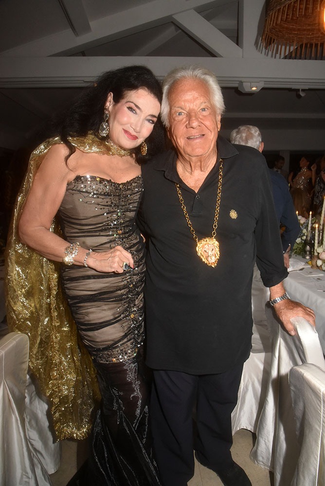 Massimo Gargia et sa grande copine Lamia Khashoggi une des marraines de Children for peace