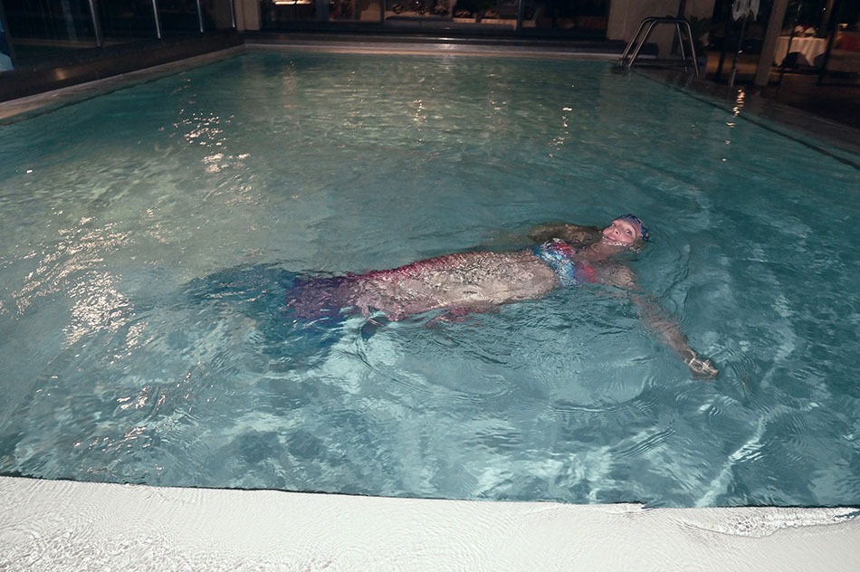La Sirène du Mississipi en rade à Saint Trop fischsplashe dans le grand bain