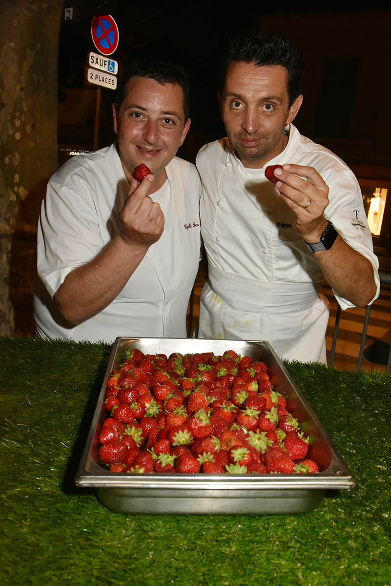 Nos chefs Cyrille Zen et Philippe-Rioufreyt sont pas prets de sucrer les fraises