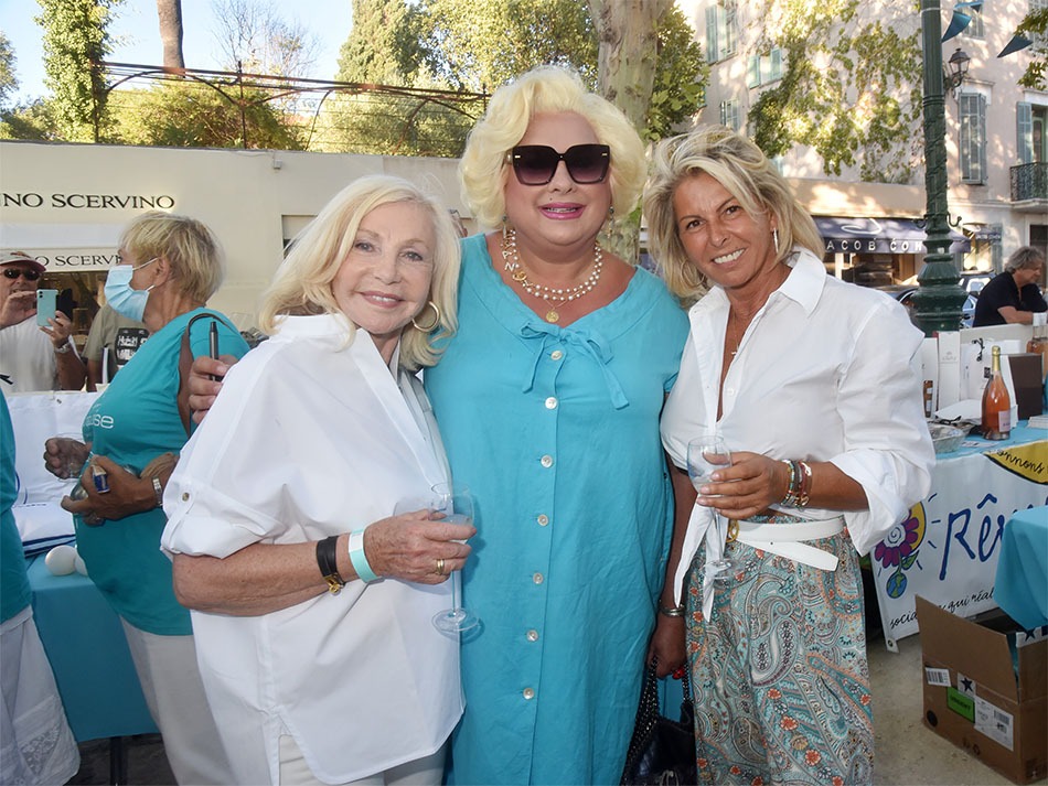 Michele Torr, Zize et Caroline Margeridon mousquetairent pour lassoc Turquoise
