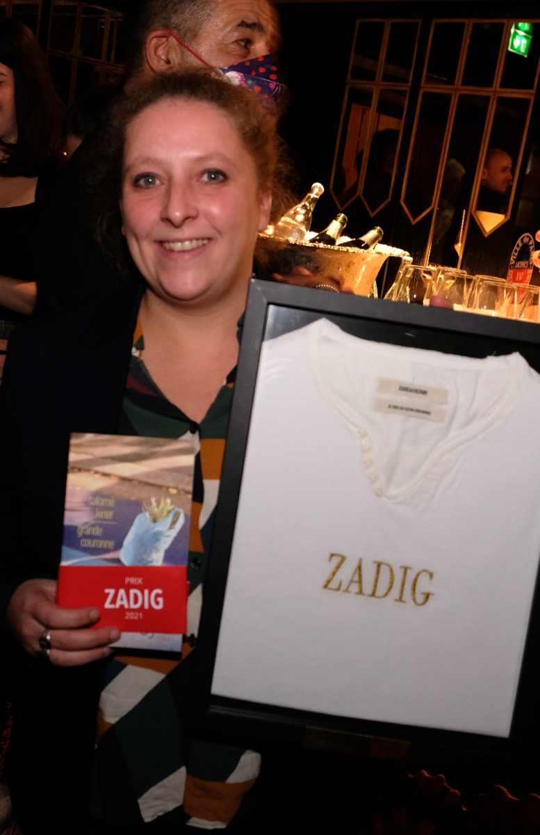 L'editrice du laureat du prix Zadig Salomé Kiner