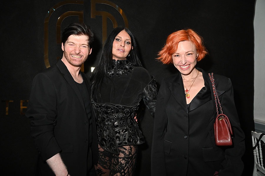 Stevens Ishay et ses muses Sylvie Ortega et Natasha St Pier