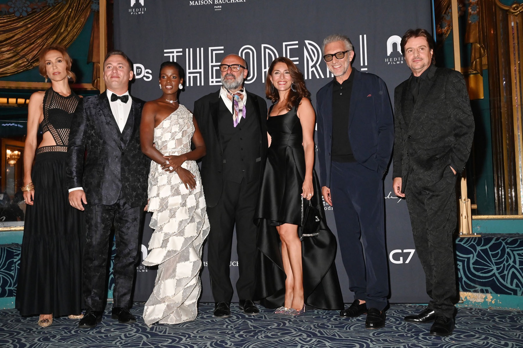 L'équipe du film sans Rossy de Palma à la bourre: Linda Gennari, Valentino Buzza (Orphée) , Mariam Battistelli (Eurydice), Real Davide Livermore, Caterina Murino, Vincent Cassel and co real Paolo Gep Cucco