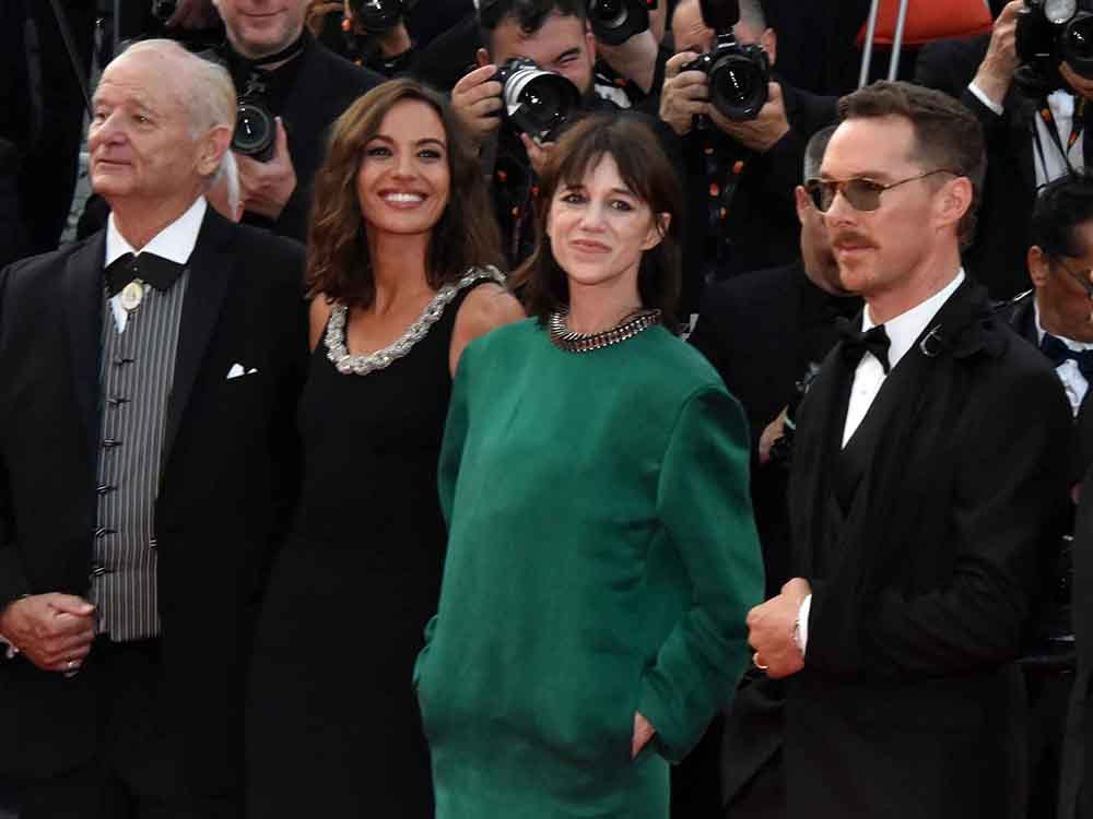 Notre délicieuse Charlotte Gainsbourg (on s'enlasse pas) avec Benedict Cumberbatch et Antonia Desplat !! Mais voilà avec Bill Murray en prime