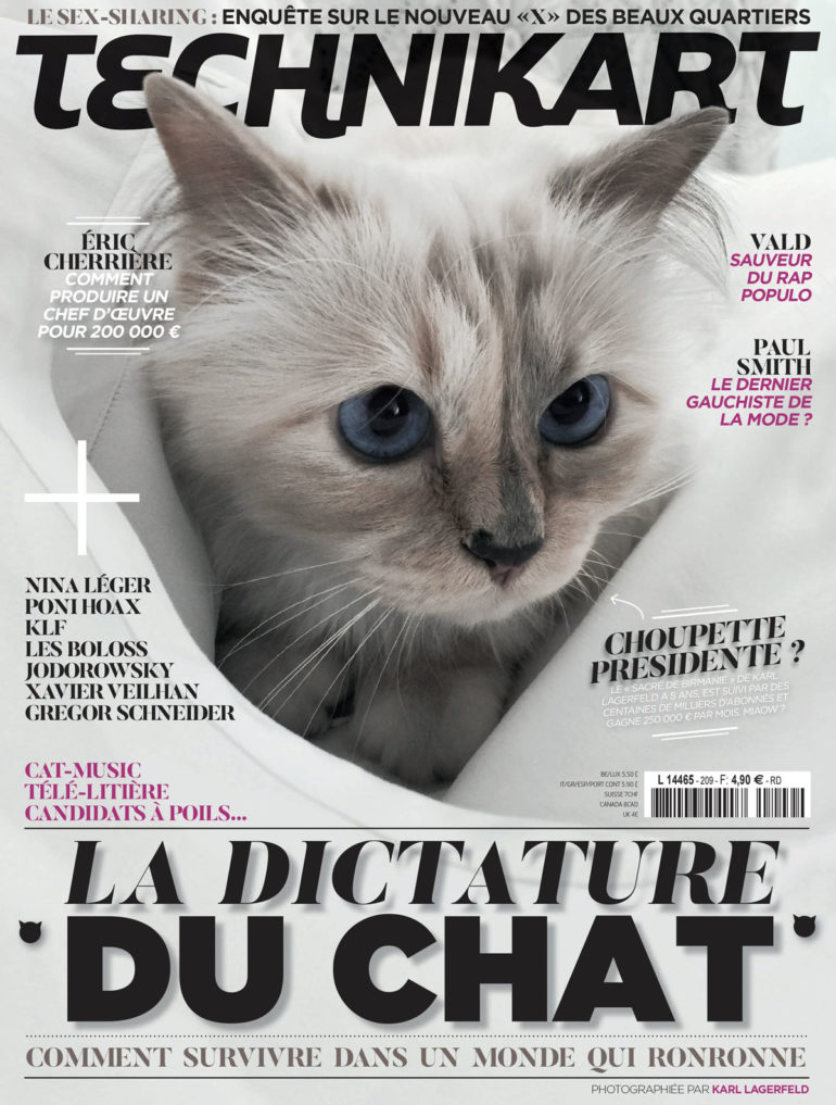 Technikart chat choupette lagerfeld