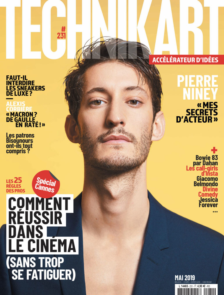 Technikart Pierre Niney cinéma cannes 2019