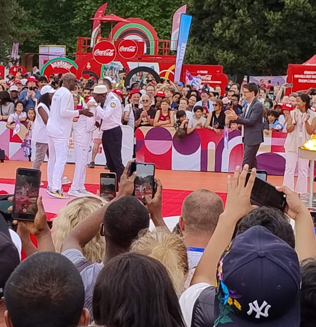 Arrival of the flame in Seine Saint-Denis