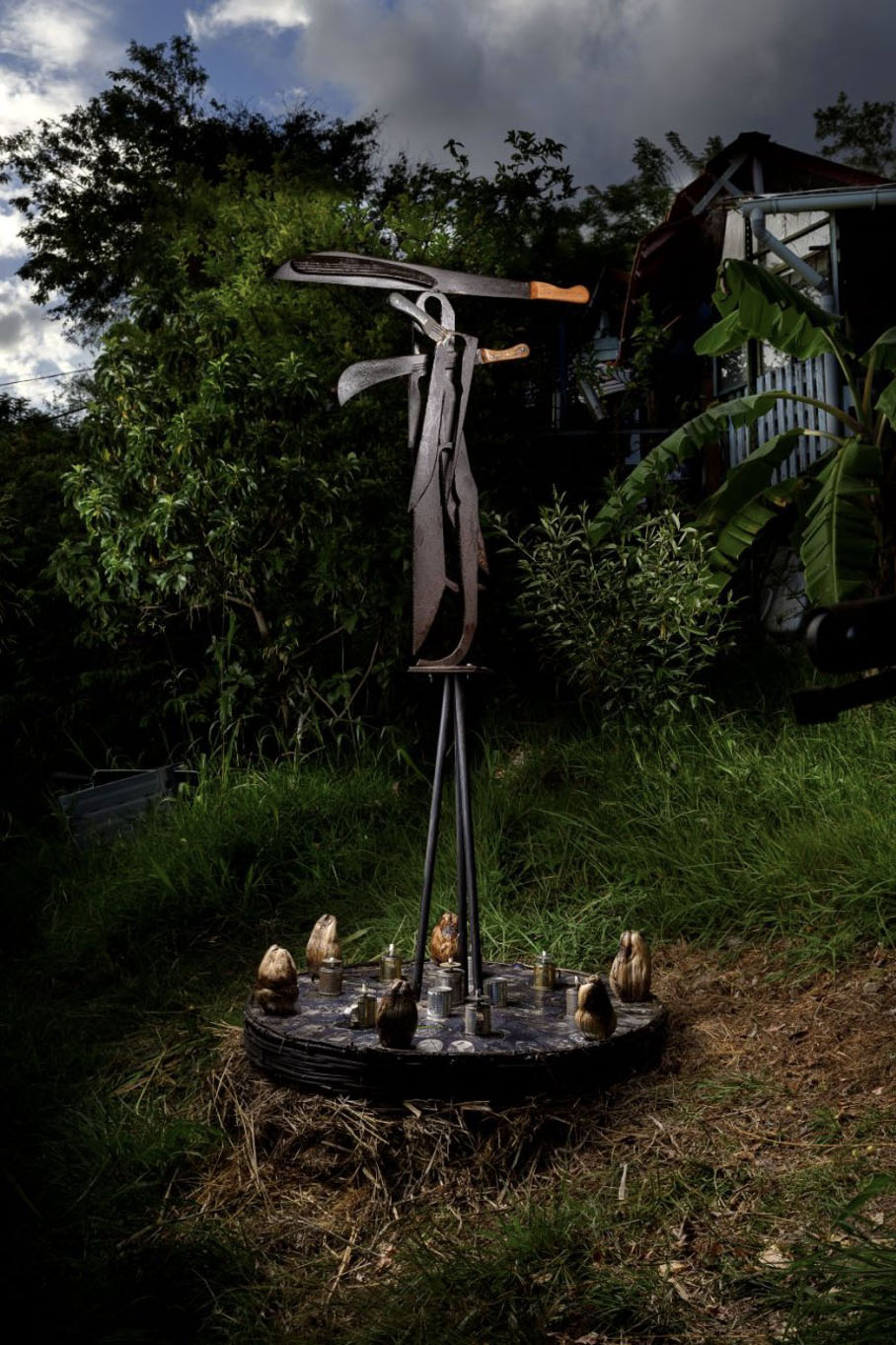 Sculpture du plasticien Christian Bertin